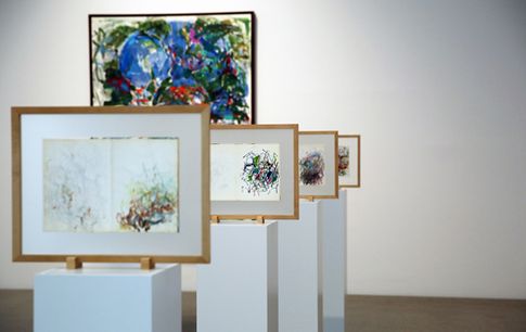 Blick in die Ausstellung – Joan Mitchell – The Sketchbook Drawings