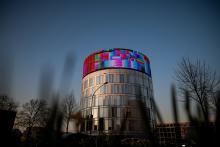 FUNKE NewsWall Rafaël Rozendaal. Color, Code, Communication