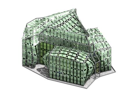 Yussef Agbo-Ola (Olaniyi Studio), Origi: 12 Stone Frog Temple, 2023 (Rendering)