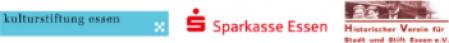 Logokombination Kulturstiftung Essen / Sparkasse Essen / Historischer Verein für Stadt und Stift Essen e.V.