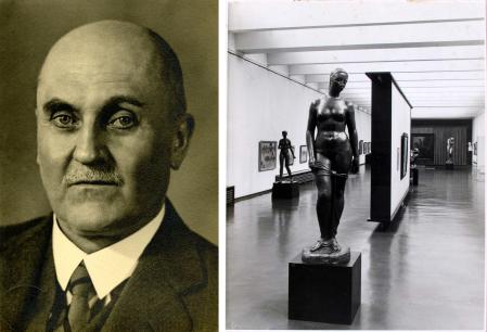 Ernst Gosebruch und Ausstellungsraum Museum Folkwang
