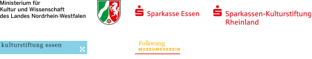 Förderer: Minsisterium für Kultur und Wissenschaft des Landes Nordrhein-Westfalen, Sparkasse Essen, Sparkassen-Kulturstiftung Rheinland, kulturstiftung essen, Folkwang-Museumsverein e.V.