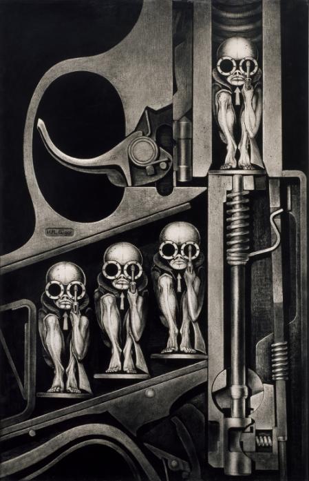 HR Giger, Gebärmaschine, 1967