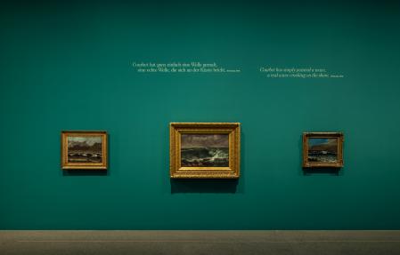 Installationsansicht Gustave Courbet