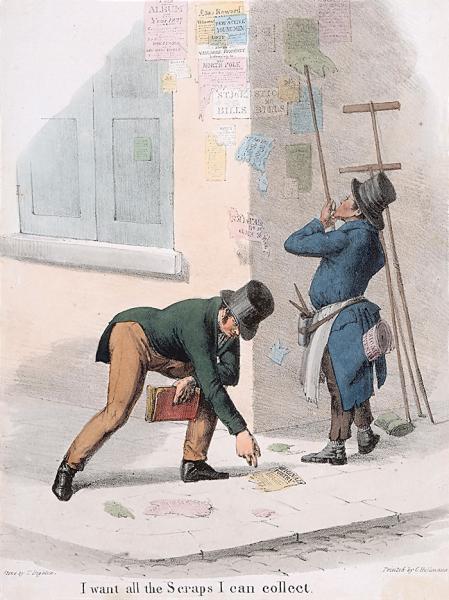 Thomas Dighton, I want all scraps I can collect, Großbritannien, 1827