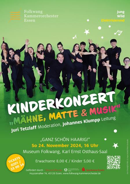 Kinderkonzert "Mähne, Matte & Musik" des Folkwang Kammerorchesters