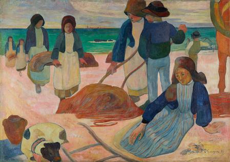 Paul Gauguin, Bretonische Tangsammlerinnen (II), 1889