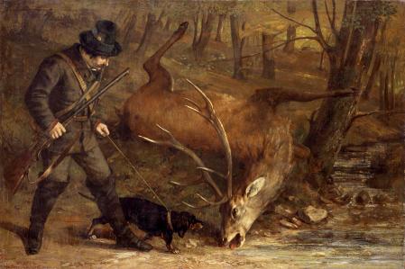 Gustave Courbet, Le Chasseur allemande, 1859 &copy; Collection Mus&eacute;e de Lon-le-Saunier/Jean-Loup Mathieu