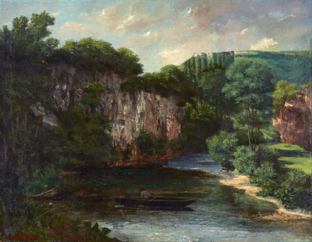 Gustave Courbet La Roche Oraguay, Vallon de Maisi&egrave;res, Doubs, 1860