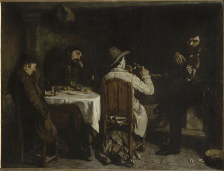 Gustave Courbet, L&lsquo; apr&egrave;s-d&icirc;n&eacute;e &agrave; Ornans, 1848/49 Lille, Palais des Beaux-Arts &copy; bpk / GrandPalaisRmn / Philippe Bernard
