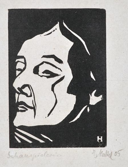 Erich Heckel, Schauspielerin, 1905