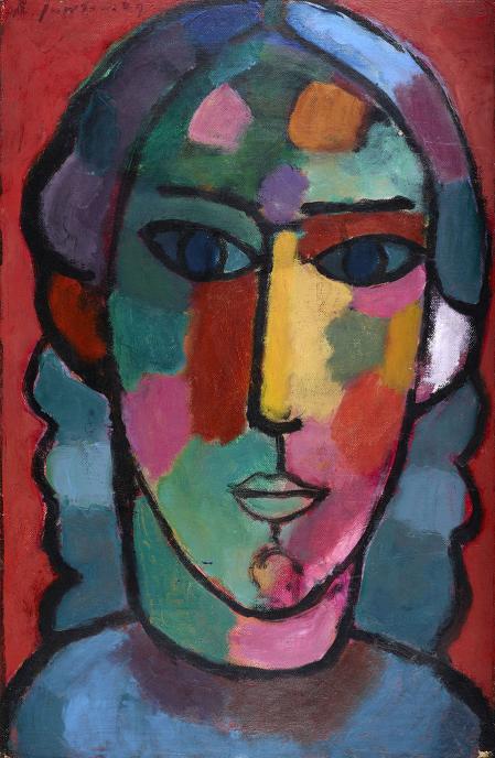Alexej von Jawlensky M&auml;dchenkopf, um 1915