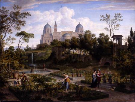 Joseph Anton Koch, Santa Maria Maggiore in Rom, um 1810
