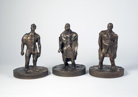 Thomas Schütte, Mann im Wind I-III, 2022, Edition des Kunstring Folkwang e.V. anlässlich des Jubiläums „100 Jahre Museum Folkwang in Essen“
