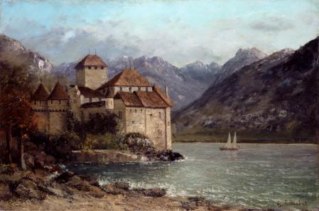 Gustave Courbet, Le Ch&acirc;teau de Chillon, 1875 &copy; Collection Mus&eacute;e de Lons-le-Saunier/Jean-Loup Mathieu