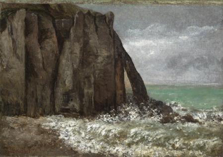 Gustave Courbet Plage d&rsquo;&Eacute;tretat, 1869, Foto: Staatliche Kunsthalle Karlsruhe 