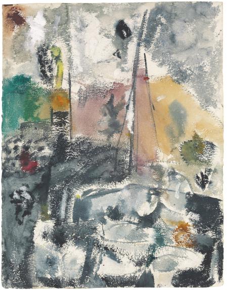 Helen Frankenthaler, Provincetown Harbor, 1950, Sammlung Reinhard Ernst, Wiesbaden