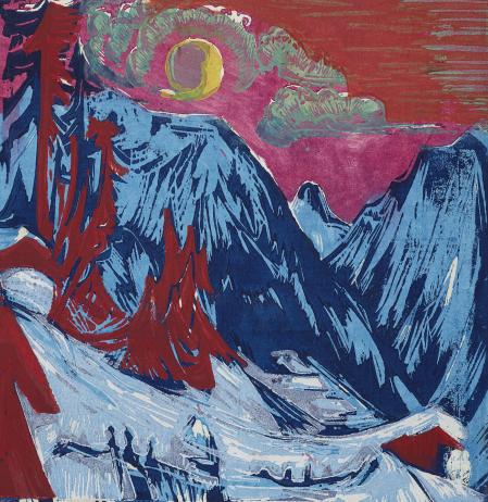 Ernst Ludwig Kirchner, Wintermondnacht, 1919