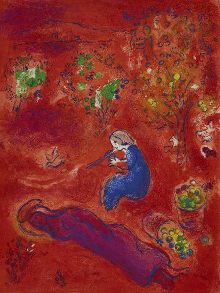Marc Chagall, Daphis et Chloé (Detail), 1961