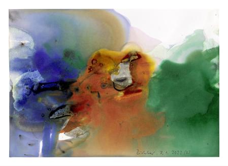 Gerhard Richter, Blatt 3 (7.1.2022) aus der Edition Mood, 2022
