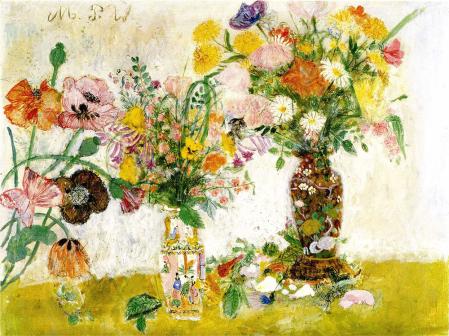 Max Peiffer Watenphul, Blumen in chinesischen Vasen, 1936