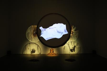 Blick in die Ausstellung Petja Ivanova – Soma of the Land