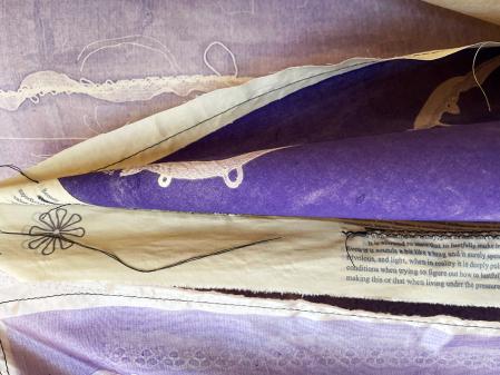 Rietlanden Women's Office, Printworks (Banners for Heresies), 2024 (Detail)