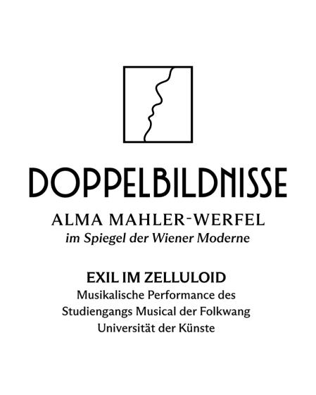 Veranstaltungsplakat: Exil im Zelluloid. Musikalische Performance des Studiengangs Musical der Folkwang Universität der Künste
