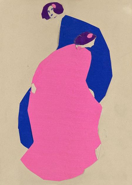 Emil Pirchan, Zwei Damen in pink und blau, München ca. 1912 