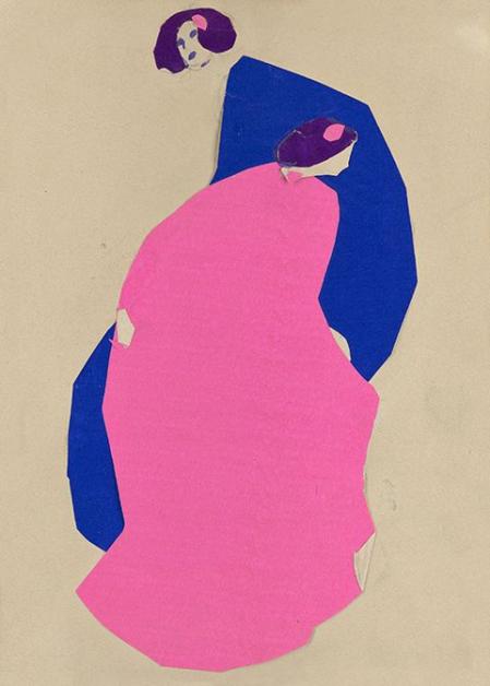 Emil Pirchan, Zwei Damen in pink und blau, München ca. 1912 