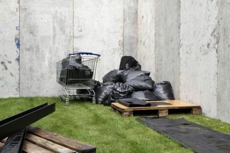 Andreas Golinski ASCHE, Installation view, north atrium, 2014