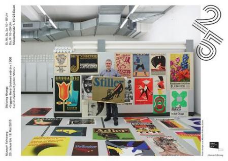 Otobong Nkanga Triggers: René Grohnert with the 1908 Lucian Bernhard Poster Stiller, 2015