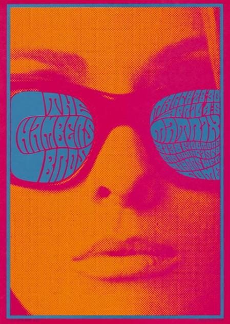 Victor Moscoso, The Chamber Brothers „Glasses“, San Francisco, 1967