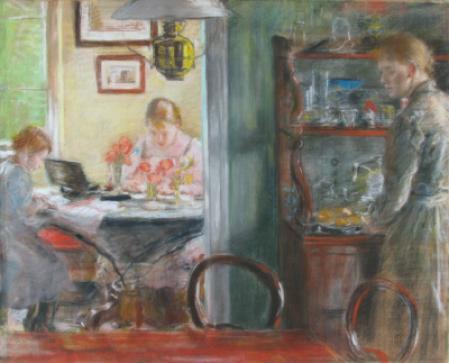 Fritz von Uhde, Interieur (Schwestern), 1896