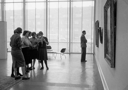 Ausstellungsraum im Museum Folkwang Essen, Fotograf: Rolf Epha, ca. 1965