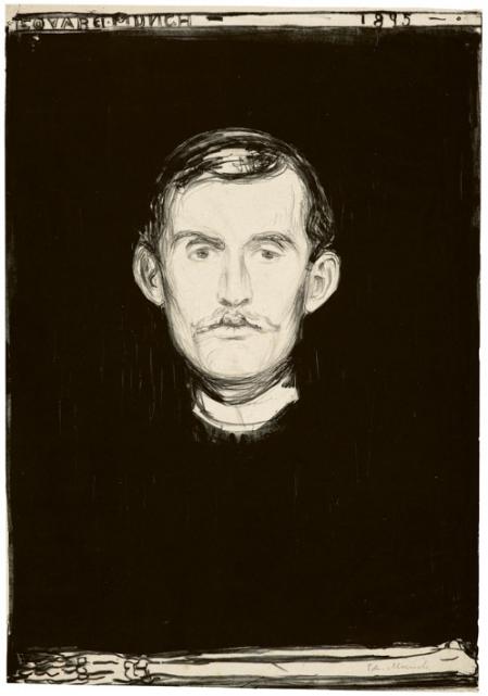 Edvard Munch, Selvportrett, 1895