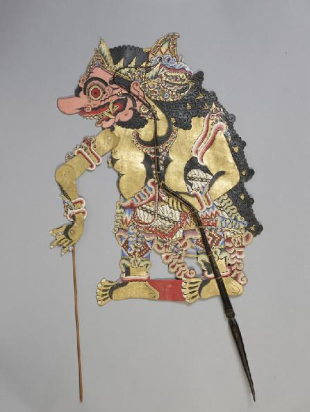 Java/ Anonym, Prabu Kala Juwana (Schattenspielfigur für das Wayang Kulit-Theater), undatiert