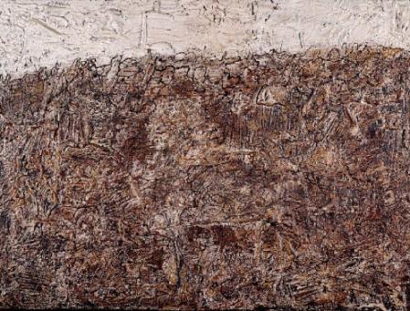 Jean Philippe Arthur Dubuffet, Landschaft mit Fledermaus, 1952