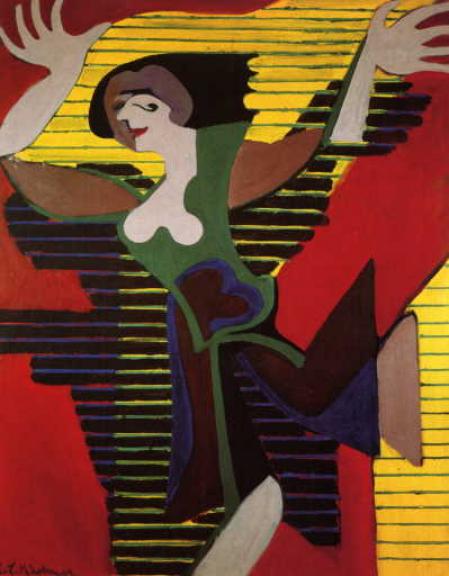 Ernst Ludwig Kirchner, Springende Tänzerin, Gret Palucca, 1931