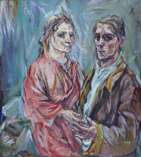Oskar Kokoschka, Doppelbildnis Oskar Kokoschka und Alma Mahler, 1912/13