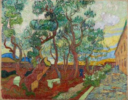 Vincent van Gogh, Der Garten des Hospitals von Saint-Rémy, 1889