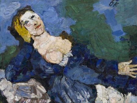 FRAU IN BLAU. Oskar Kokoschka und Alma Mahler
