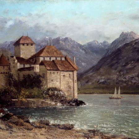 Gustave Courbet, Le Ch&acirc;teau de Chillon, 1875 &copy; Collection Mus&eacute;e de Lons-le-Saunier/Jean-Loup Mathieu