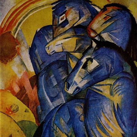 Franz Marc, Der Turm der blauen Pferde, 1913 (Verbleib unbekannt)