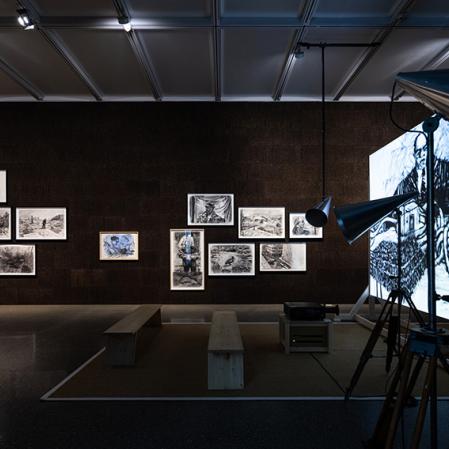 William Kentridge. Listen to the Echo, 2025 Ausstellungsansicht Museum Folkwang Foto: Sebastian Drüen