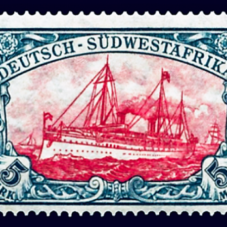 Briefmarke kaiserliches Schiff Hohenzollern