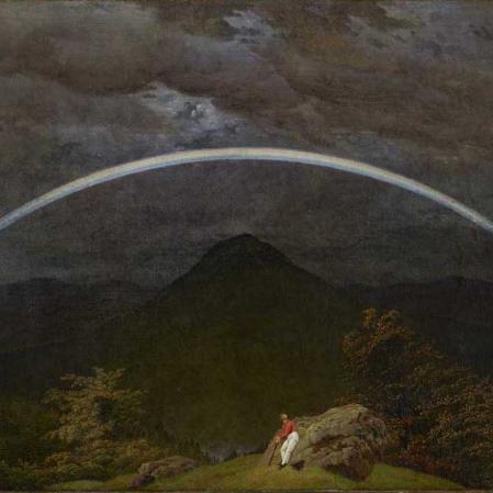 Friedrich, Caspar David, Gebirgslandschaft mit Regenbogen, 1809/10