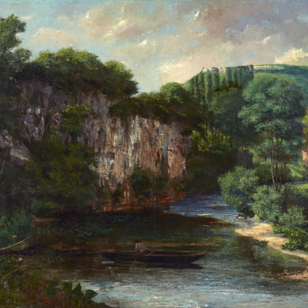 Gustave Courbet La Roche Oraguay, Vallon de Maisi&egrave;res, Doubs, 1860