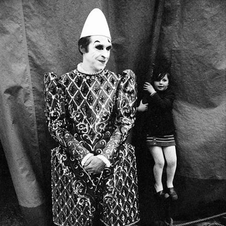 Wolf D. Harhammer, Weißclown, Zirkus Hagenbeck, 1973