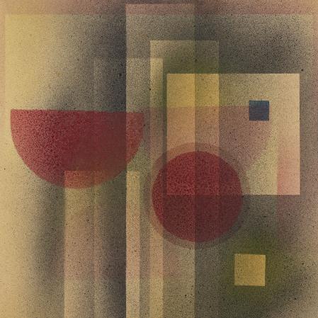 Wassily Kandinsky, Milde Tiefen, 1928, Aquarell und Spritztechnik auf Velin auf Karton